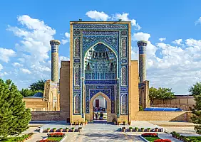 turistipercaso Parade,Portal,Of,Gur-e-amir,Mausoleum,,Famous,Architectural,Complex,,Samarkand,,Uzbekistan