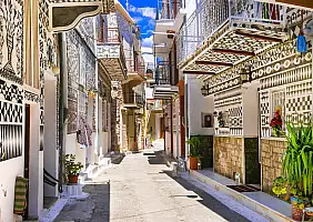 turistipercaso Most beautiful villages of Greece - unique traditional Pyrgi in Chios island known as...