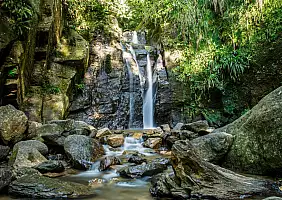 turistipercaso Shower Waterfall in Horto of Rio de Janeiro.