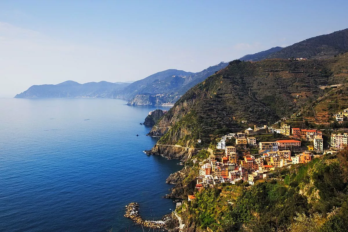 Via dell'Amore nelle Cinque Terre dall'alto