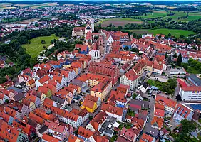 turistipercaso Aerial view around the city Donauwörth