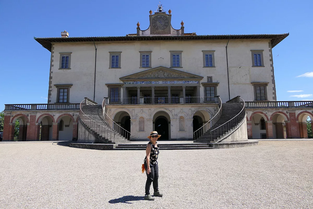 Syusy Blady alla Villa Medicea di Poggio a Caiano