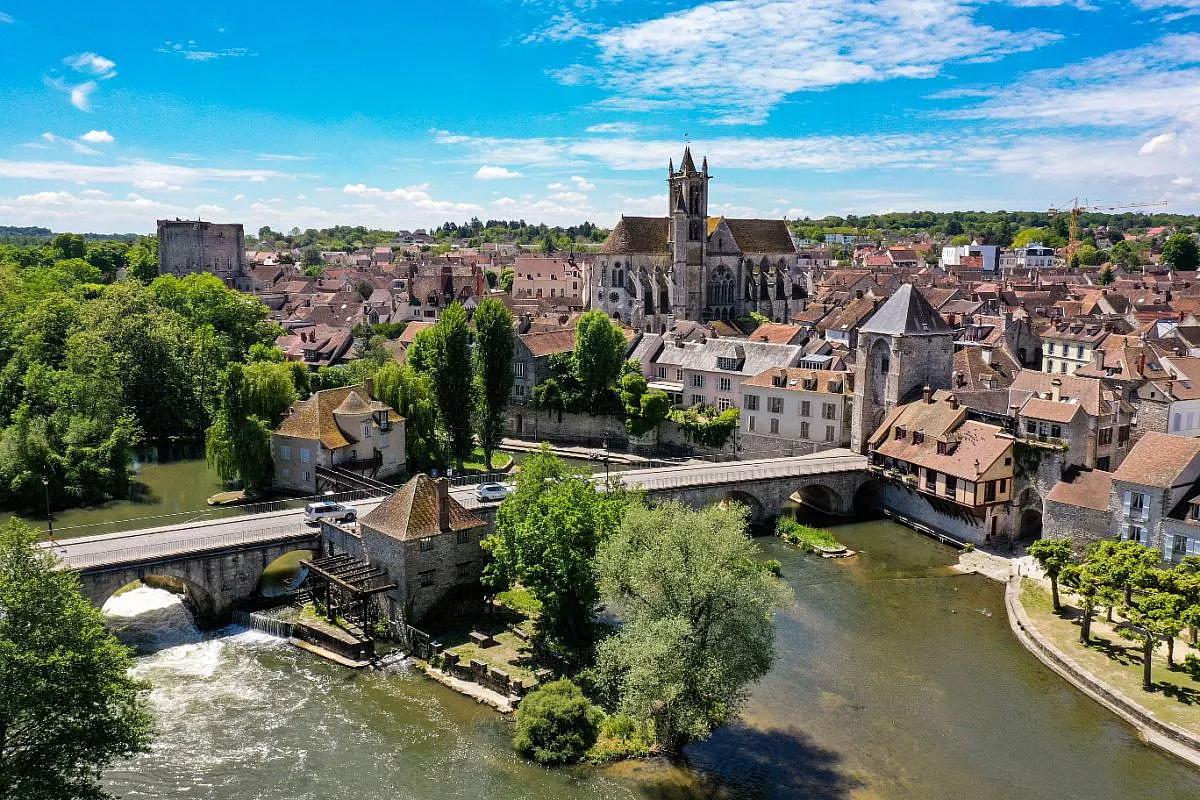 Moret-sur-Loing, vista dall'alto