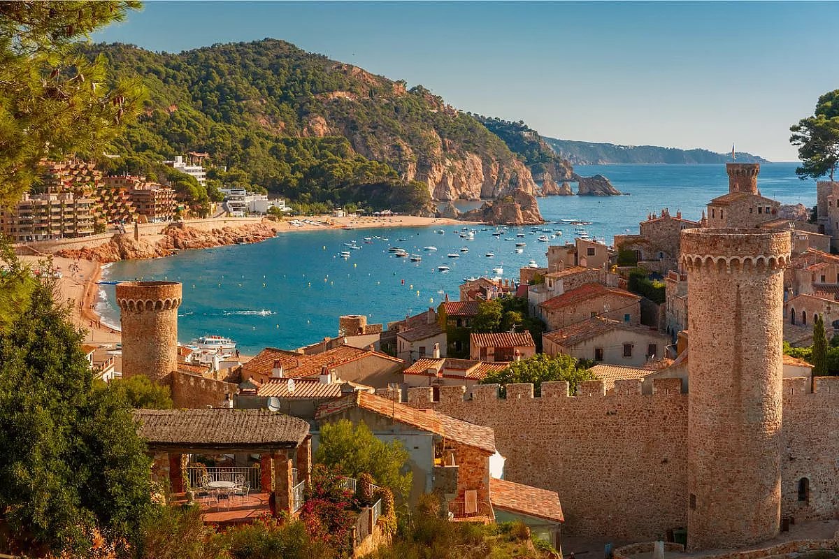 Tossa de Mar sulla Costa Brava, Catalogna, Spagna