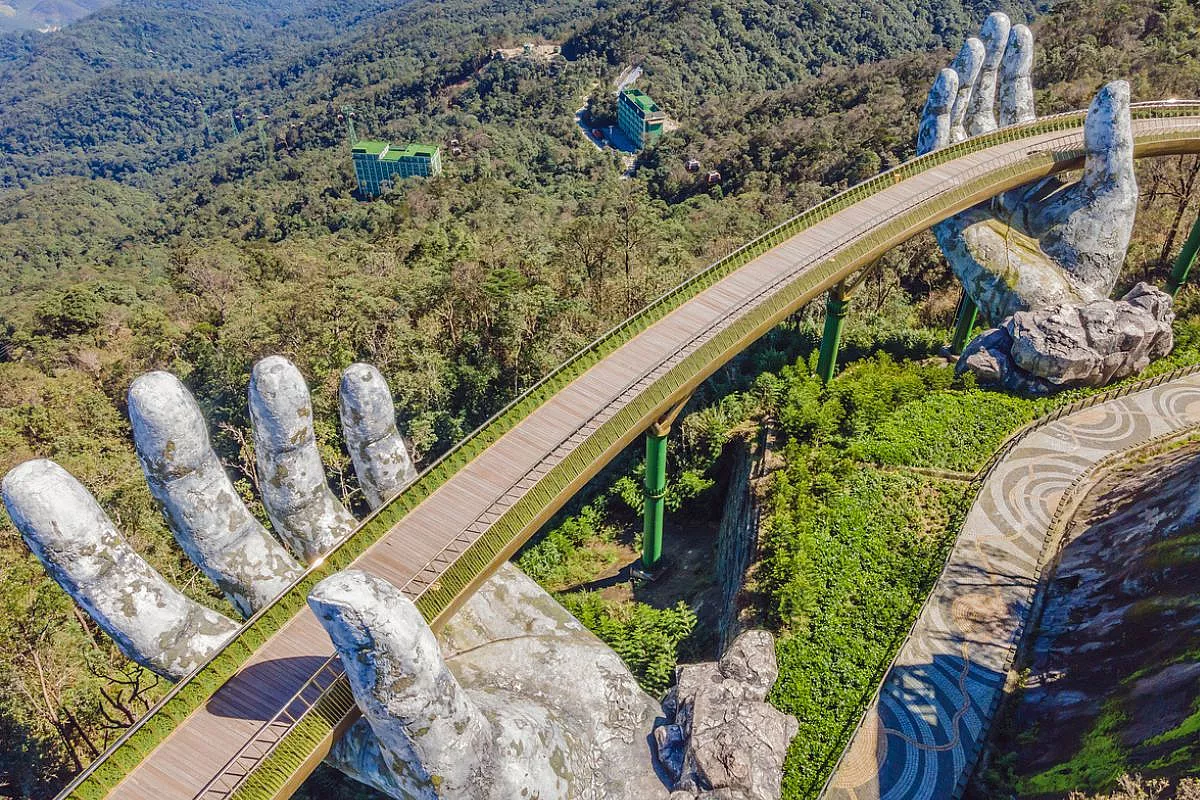 Golden Bridge, Ba Nam, Vietnam.
