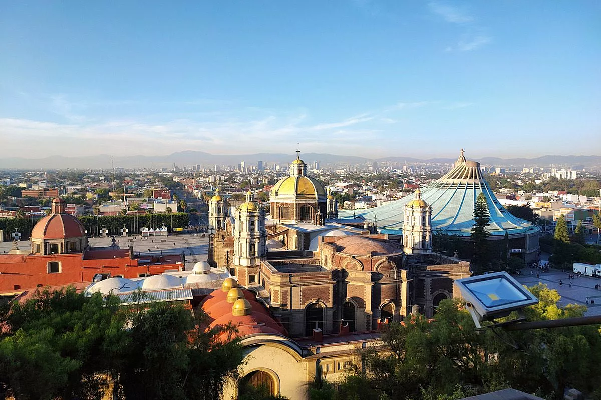 Vista sulla Basilica di Guadalupe