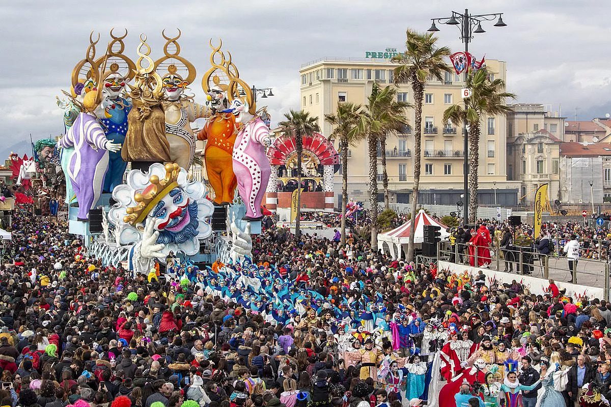Viareggio durante il Carnevale