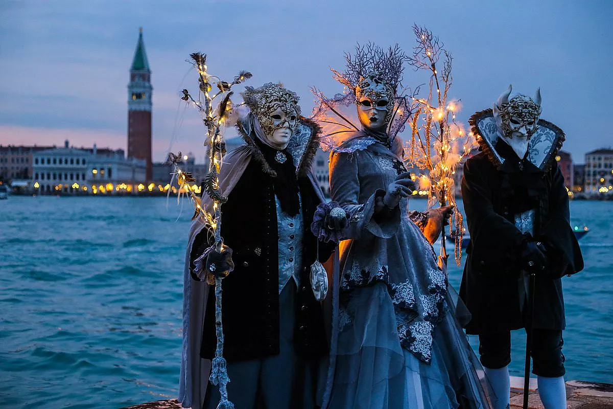 Maschere durante il Carnevale, Venezia