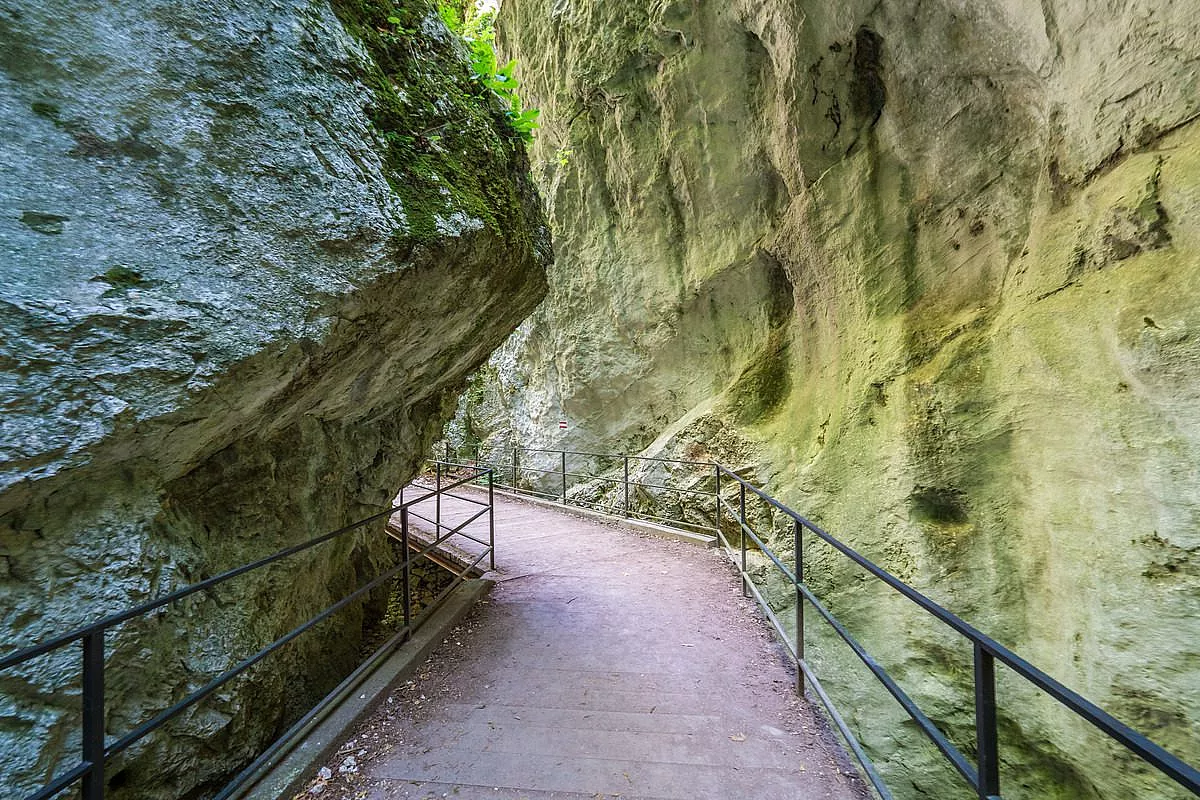 Gola dell'Infernaccio passaggio