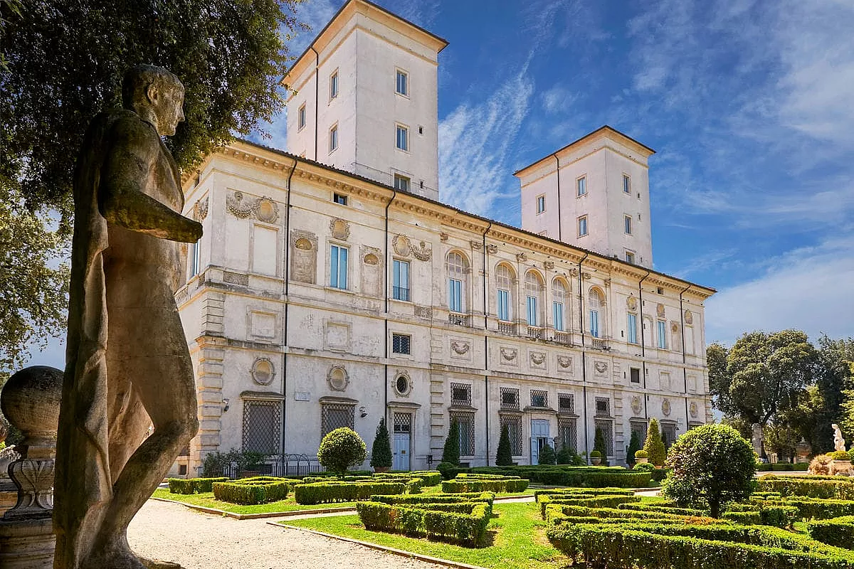 roma in estate, villa borghese