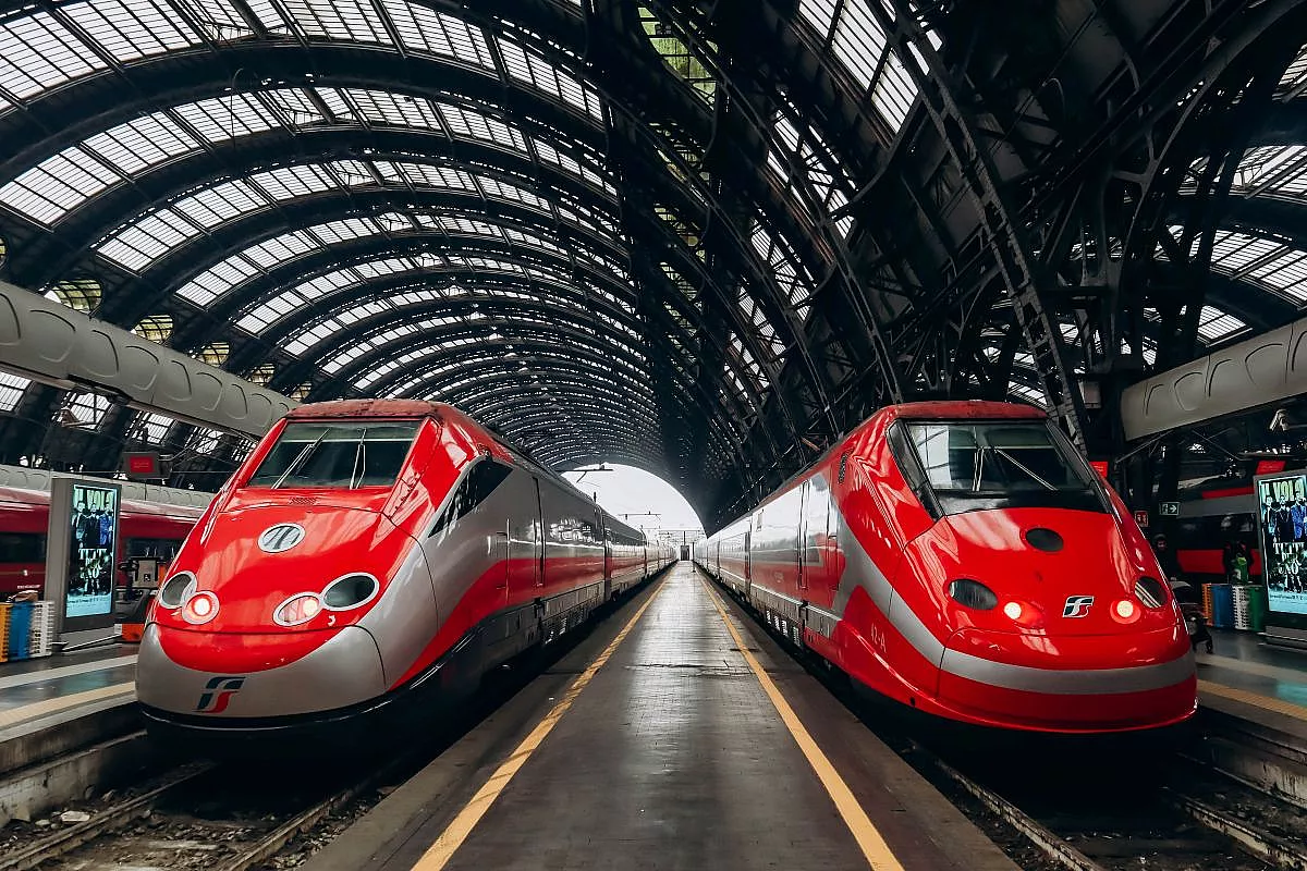 Treno Frecciarossa alla stazione di Milano