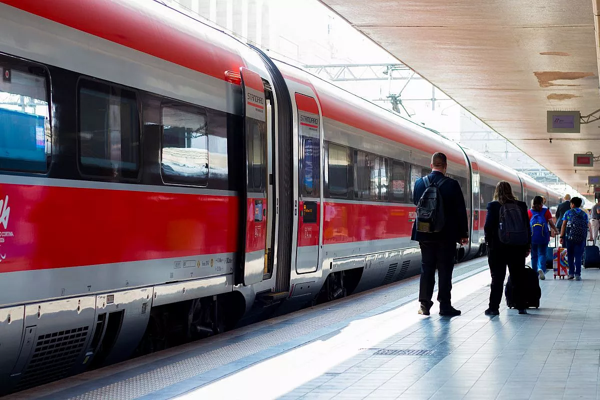 Treno alla stazione Termini