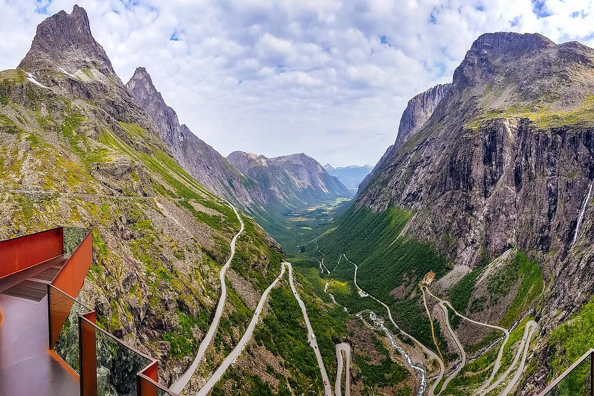 Trollstigen in Norvegia
