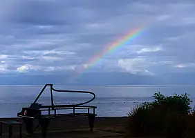turistipercaso Arcobaleno_sulla_sponda_del_Lago_Llanquihue