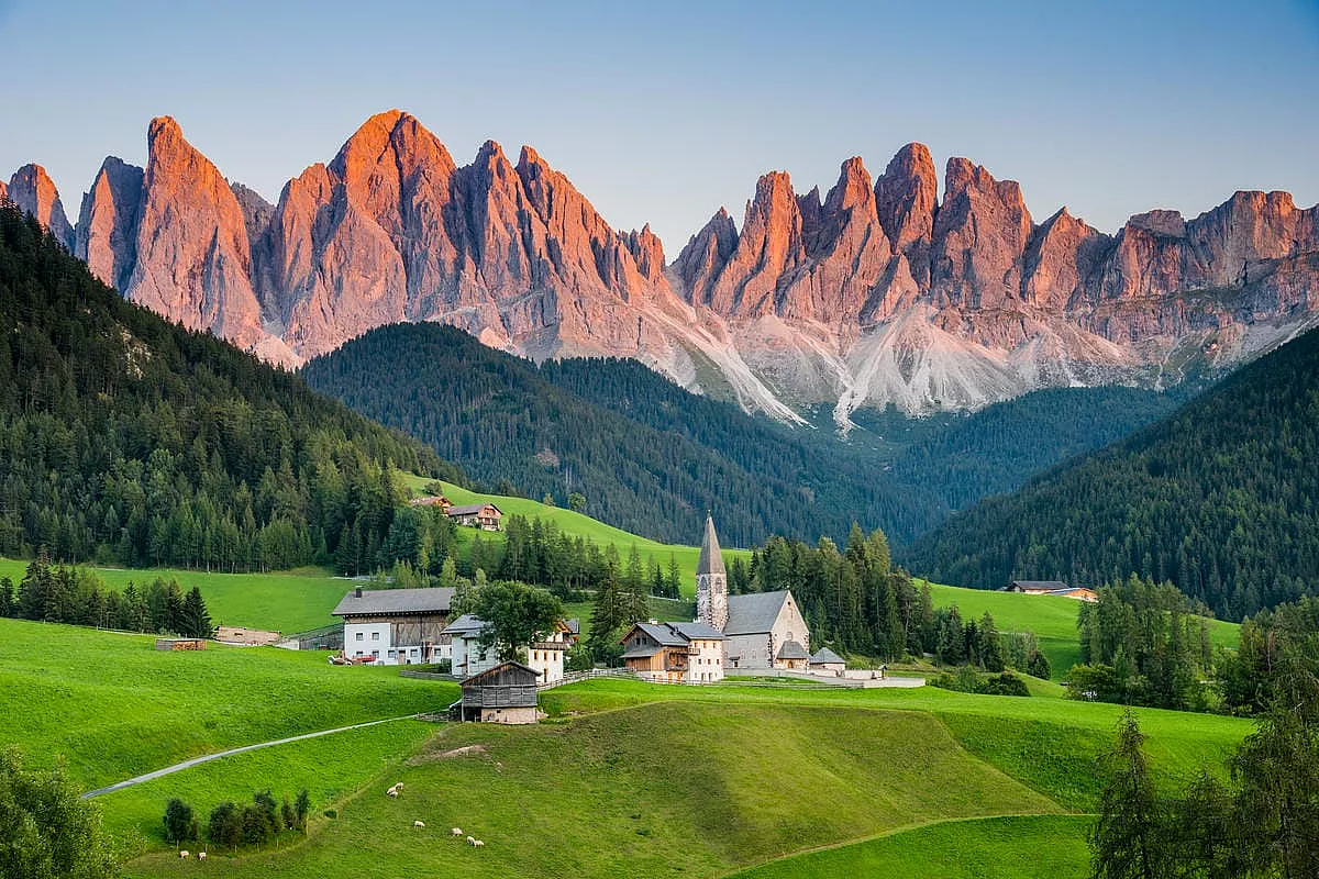 enrosadira delle Dolomiti