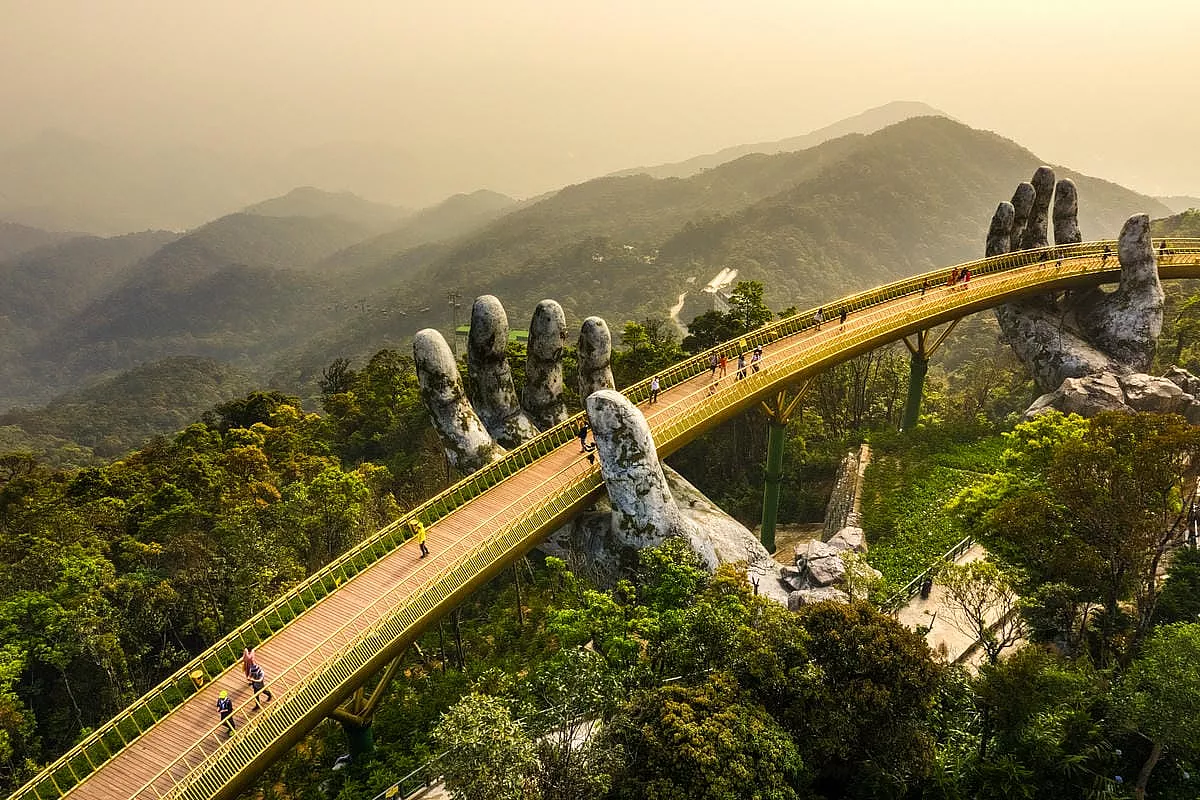 Golden Bridge in Vietnam